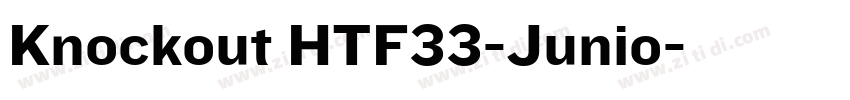 Knockout HTF33-Junio字体转换